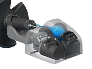 TRAC Deckboat 40 AutoDeploy Gen 3 . Elektryczna winda kotwiczna, wciągarka kotwicy